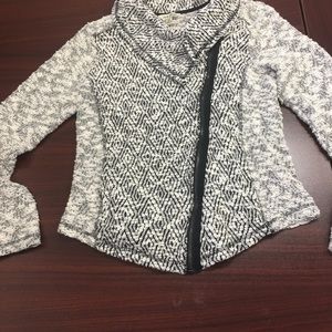 Lucky brand Moto sweater jacket size medium